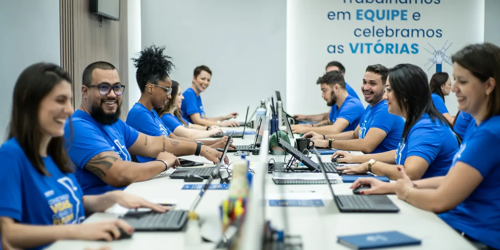 Equipe Healthink em atendimento