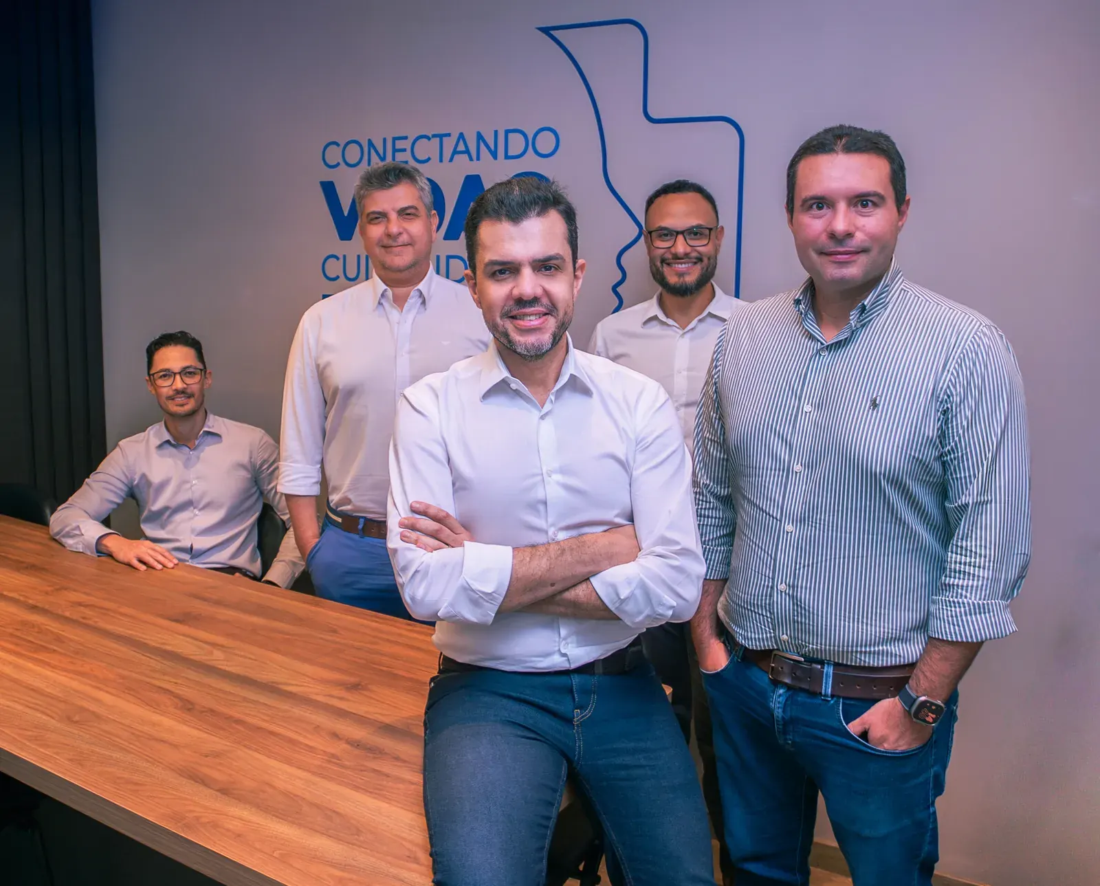 Diretoria da Healthink reunida no escritório